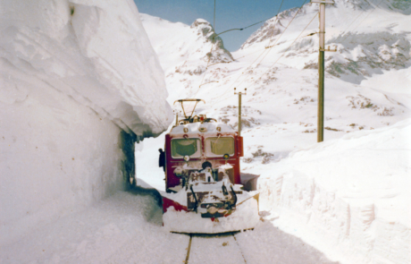 Treno in inverno